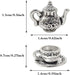 30 Pcs Metal Teapot Tea Cup Charms Pendants Mini Coffee Mug Pendants Vintage Tea Kettle Charms Bulk Pendant for DIY Crafts Bracelet Earrings Necklace Jewelry - Silver