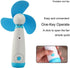 JDYYICZ Mini Handheld Fan, Personal Fan with Soft Foam Blades, Battery Powered for Home and Travel (Blue 1pcs)
