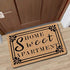 Welcome Mat Home Sweet Apartment Doormat, Anti-Slip Rubber Back, Novelty Gift Mats for Indoor Outdoor
