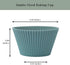 The Silicone Kitchen Reusable JUMBO Silicone Baking Cup, Non-Toxic, BPA Free, 12 Pack, White Blue Green