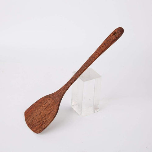 Wooden Spatulas - Eco-Friendly, Durable & Ergonomic Kitchen Utensils, Non-Scratch Cooking Tools Set of 2 (12.8” & 12”)