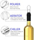 Wine Chiller Ice Red Wine Bottle - Stainless Steel Cooler Stick Container, 3 in 1 with Aerator and Pourer