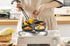 Juvenixs 4-Cup Egg Frying Pan, Nonstick Skillet for Breakfast, Pancakes, Suitable for Gas & Induction Cookware (Black)