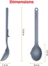 Goldlion Silicone Spoon Soup Ladle for Cooking, Mixing & Serving, Non-Stick Cookware Safe