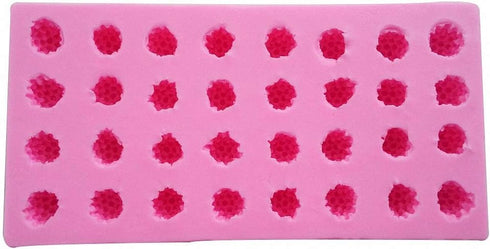 Fewo 32-Cavity 3D Raspberry Silicone Mold for Fondant, Chocolate, Candy, Kitchen Baking, Cake Decorating Tools