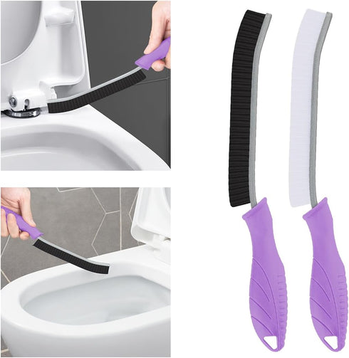 TQRR Toilet Brush, 2 Pcs Bathroom Cleaning Brush, Toilet Scrubber, Deep Toilet