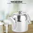 0.5 L Stainless Steel Teapot, Short Spout Coffee Pot for Restaurants and Living Rooms (20 oz)