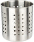 Stainless Steel Kitchen Utensil Holder, Round Organizer for Forks, Spatula, 5.3'' x 5.1" Restaurant Cooking Holder