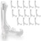 Clear Frosted Locking Bar Easels, Pack of 15, 4 Inch High