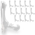 Clear Frosted Locking Bar Easels, Pack of 15, 4 Inch High