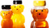 18 Pack 8 oz 12 oz Nakpunar fl Plastic PET Honey Bear Jars, Squeeze Bottles with Yellow Flip-Top Dispenser Caps w/Seals
