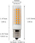 Microwave Oven Stovetop Light, 7W E17 Appliance Light, Range Hood Light Bulb, 2-Pack (Warm White)