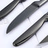 4-Piece Serrated Black Steak Knife Set, Stainless Steel Cutlery for Home, Restaurant, Hotel, 22cm