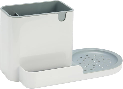 Amazon Basics Kitchen Sink Caddy Organizer for Sponge and Brush Storage, Large,
