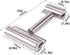 Rolling Pin Double Roller, Stainless Steel Pastry and Pizza Baker Roller, Ideal for Baking Dough, Pizza, Cookies
