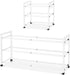 Expandable Shoe Rack for Closet Adjustable Metal Shoe Rack for Entryway 18.5"-33"