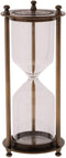Retro Metal Sandglass Hourglass Sand Timer Without Sand for Home Office Decoration (Bronze - L)