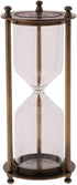 Retro Metal Sandglass Hourglass Sand Timer Without Sand for Home Office Decoration (Bronze - L)