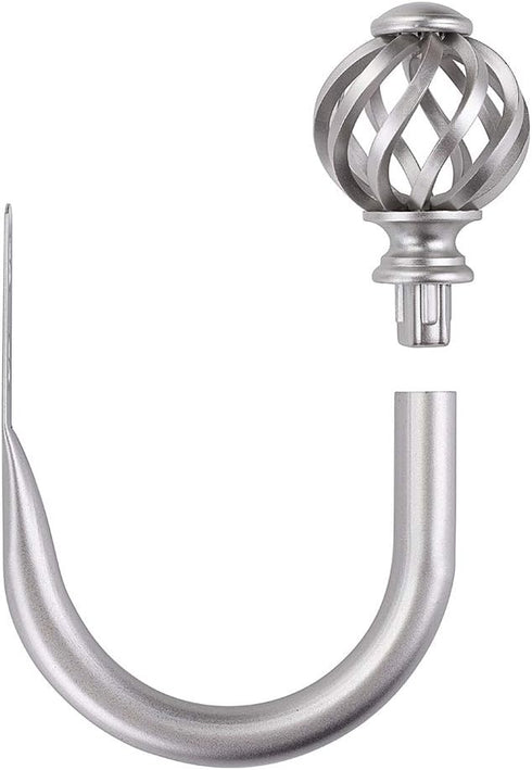 Sumnacon Set of 2 Metal Curtain Holdbacks, Decorative Wall Mounted Drapery Tiebacks with Screws for Bedroom Livingroom