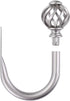 Sumnacon Set of 2 Metal Curtain Holdbacks, Decorative Wall Mounted Drapery Tiebacks with Screws for Bedroom Livingroom