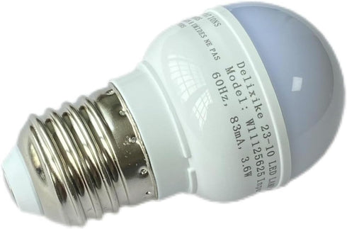W11216993 W11125625 Whirlpool Refrigerator Light Bulb Replacement, Wattage: 3.6w, White