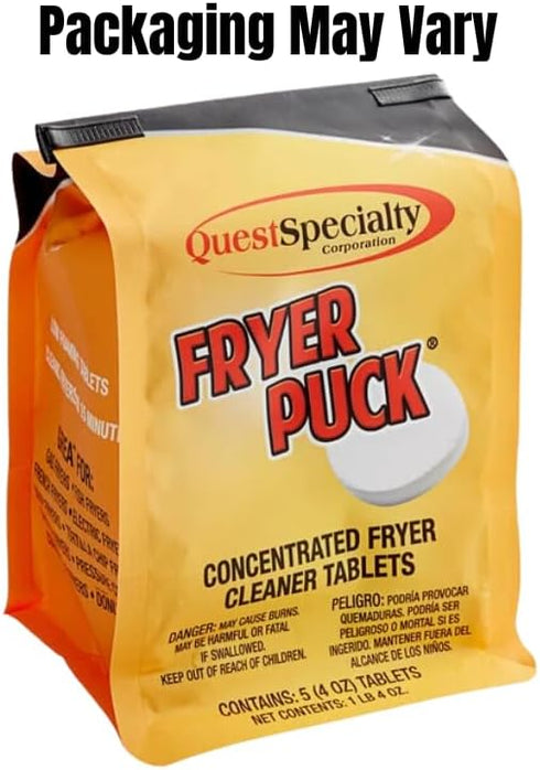 Fryer Puck 401304001 4oz Deep Fryer Cleaner Tablets - 5 Tabs/Box