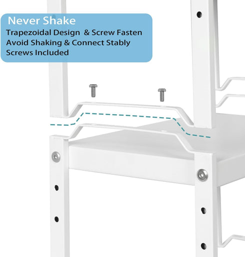 X-cosrack 2 Pack Counter 22 lbs Length:20.5" Expandable Kitchen Cabinet Shelves Organizers, Stackable Adjustable Small