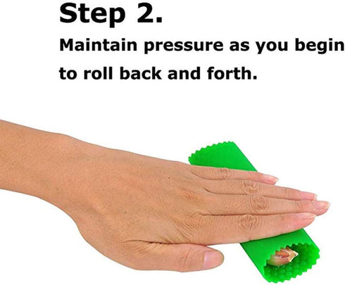 Sinnsally Garlic Peeler Skin Remover - Easy Quick Garlic Cloves Peeling Tool with Silicone Tube Roller (Green)