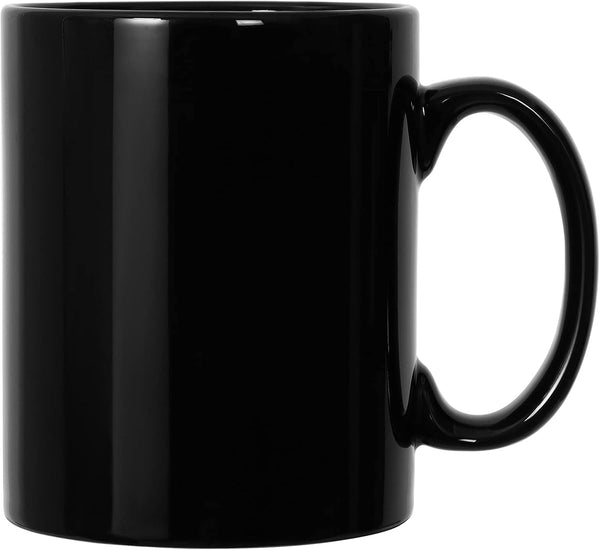 harebe 22 OZ Extra Large Coffee Mug, Smooth Ceramic Boss Giant Tea Cup for Dad Men, Black