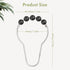 Amazer Black Shower Curtain Hooks, Decorative Rust Proof Acrylic Balls, Stainless Steel, Set of 12