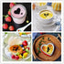 38 Cookie Stencils + Latte Art Pen - Cake Decoration Templates for Coffee & Cappuccino