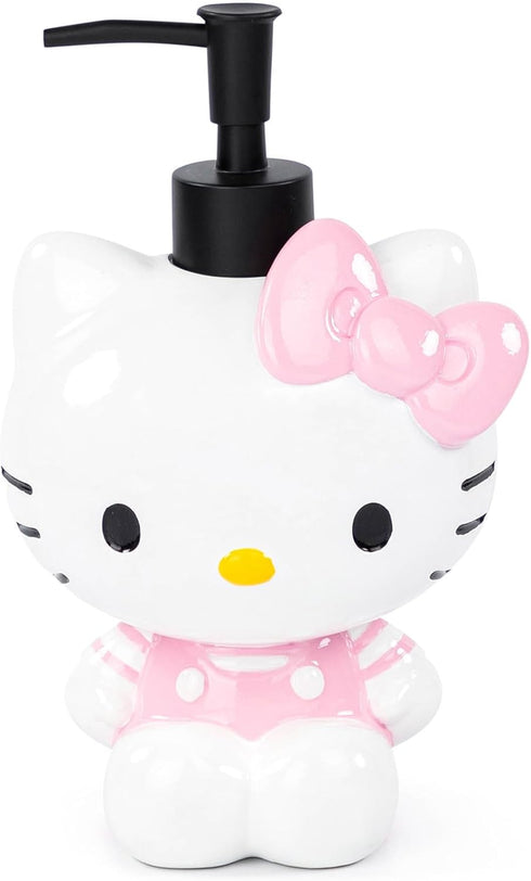 Jay Franco Hello Kitty Soap Dispenser - Pink & White Bathroom Accessory