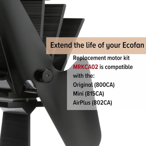 Replacement Motor Kit MRKCA02 for Models 800CA, 815CA, 802CA, Easy DIY Maintenance for Ecofan