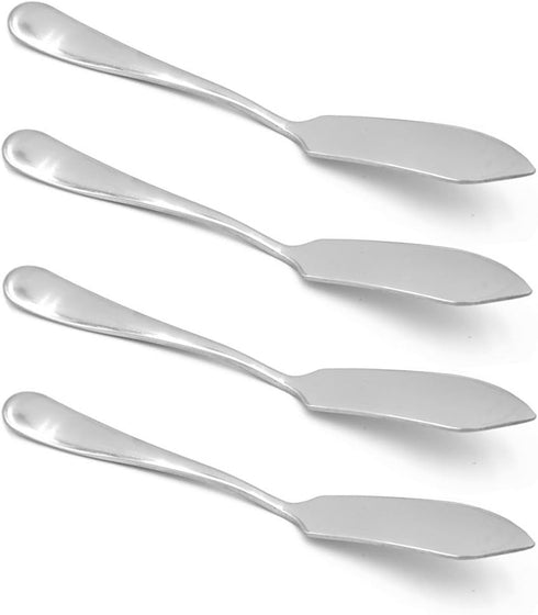 ERCRYSTO Set 4, Stainless Steel Butter Knife, of Butter Spreader, Breakfast Spreads,Cheese and Condiments