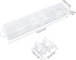 OriGlam Transparent Tableware Storage Case, Portable Flatware Utensil Box, Clear Cutlery Organizers for Travel Camping