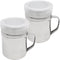 Dredger Shaker with Lid, Spice Shaker with Holes and Handles, 10 Ounce, 2 pcs by Dlh western