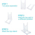 Acrylic Plate Stands, Adjustable Decorative Plate Holder, 12 Pieces for Display Pictures or Plates