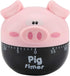 Cute Cartoon Pig Kitchen Timer, Mechanical Cooking Timer for Home Decor and Cooking Timing Tool
