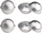 10 Pcs Bath Bomb Mold, Aluminum Alloy Semicircle Cake Mold for DIY Crafting Pudding Egg Tart (5.5 CM)
