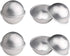 10 Pcs Bath Bomb Mold, Aluminum Alloy Semicircle Cake Mold for DIY Crafting Pudding Egg Tart (5.5 CM)