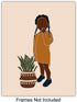 African American Baby Girl Room Decor - Black Girls Bedroom Decor - Baby Nursery Decor - Little Girls Bedroom Wall Art