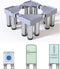 Washer and Dryer Stands, 12 Feet Adjustable Appliance Base for Washing Machine Dryers Refrigerator, Height 20cm