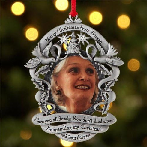 Remembrance Photo Ornament with Bookmark - Loved Ones Tree Decoration (Non-Personalized)