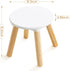 9 Inch 2 pack Beright Wooden Step Stool for Kids, Children's Stool Perfect Matched Sensory Table, Sturdy Sitting Stool