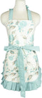 NEOVIVA Floral Cotton Kitchen Aprons for Women with Pockets