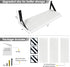 Set 3, 17 6 Inches Forbena White Floating Shelves for Wall Decor of x Bathroom Shelf Over Toilet, Small Modern Mounted