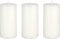 Mega Candles 3 pcs Unscented Solid White Pillar Candles – Hand Poured Premium Wax, 3 Inch x 6 Inch, Home Décor