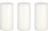 Mega Candles 3 pcs Unscented Solid White Pillar Candles – Hand Poured Premium Wax, 3 Inch x 6 Inch, Home Décor