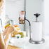 Paper Towel Holder, Paper Towel Dispenser Standing Weighted Base Non Slip, Stainless Steel Paper Towel Holder for Home Kitchen Countertop Tabletop, Silver