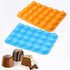 Silicone Muffin Pan, Cupcake Pan, 24 Cups, Food Grade Non-stick Baking Molds, 3 Pcs